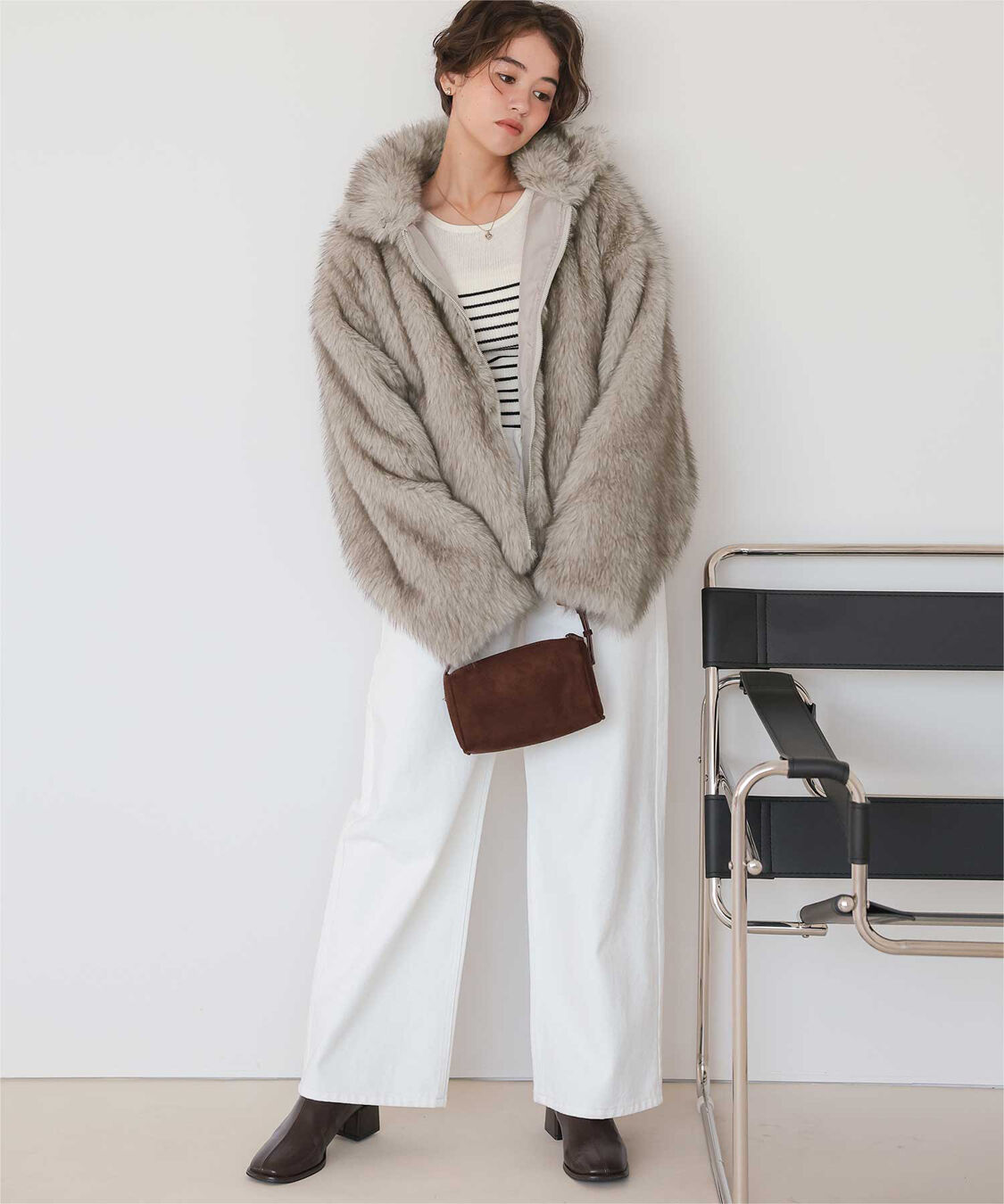 titivate「フェイクファージャケット」|その他|