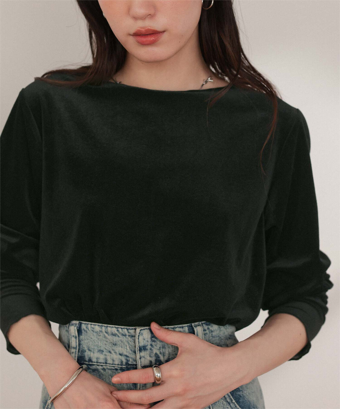 titivate「シアーベロアロングTシャツ」|Tシャツ・カットソー|