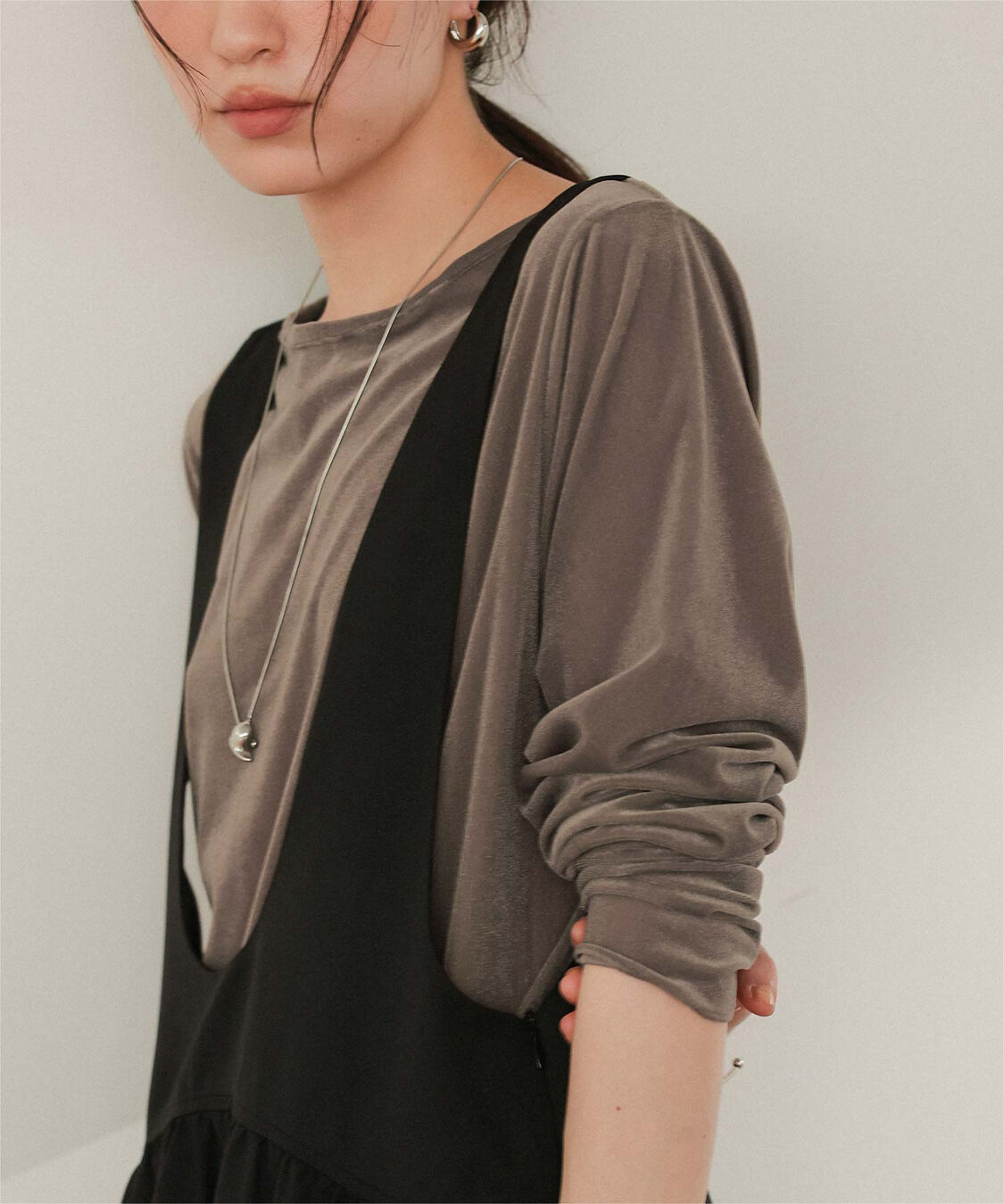 titivate「シアーベロアロングTシャツ」|Tシャツ・カットソー|