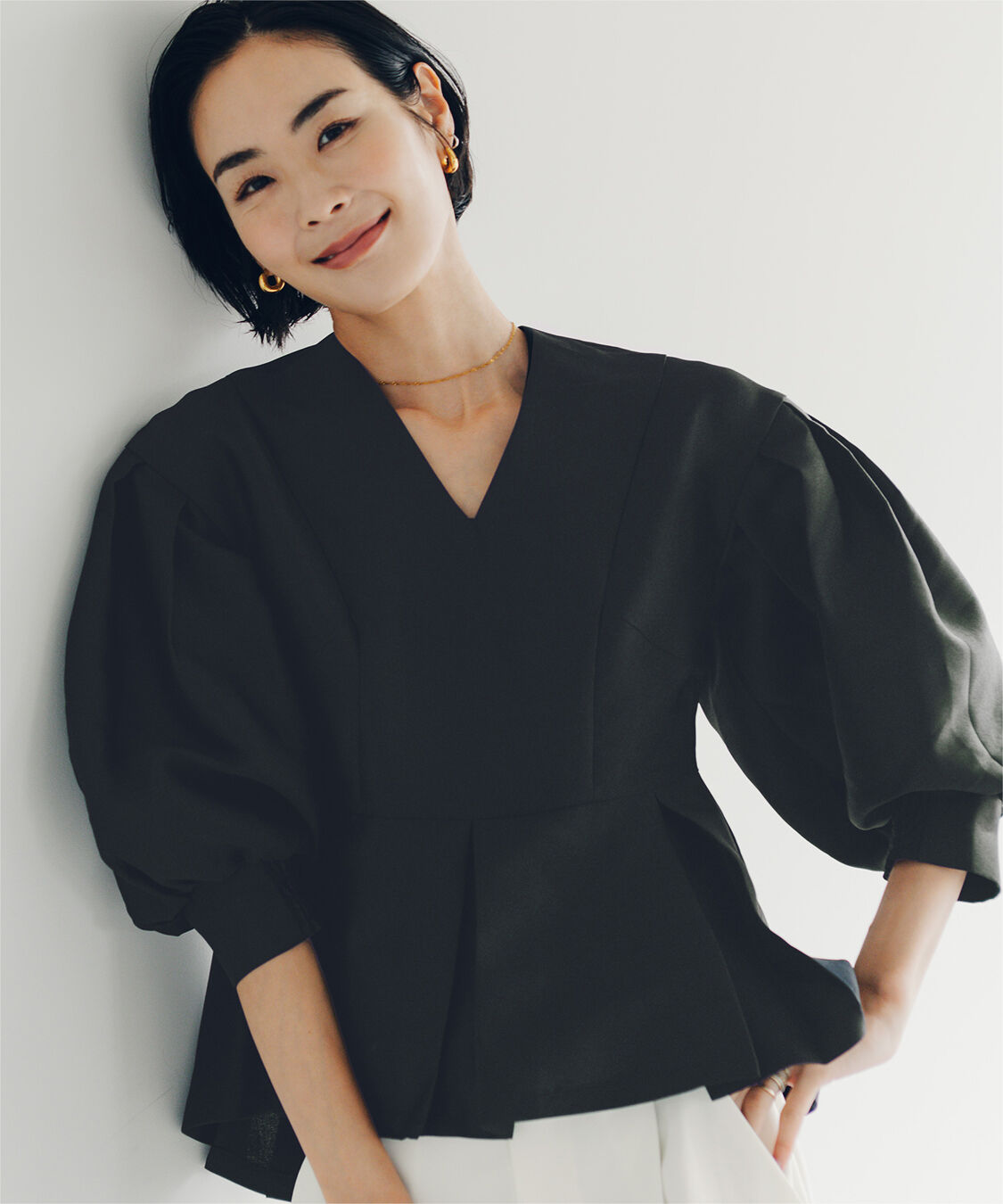 ur's「【小林有里さんコラボアイテム】ボリュームスリーブプルオーバー」|シャツ・ブラウス|