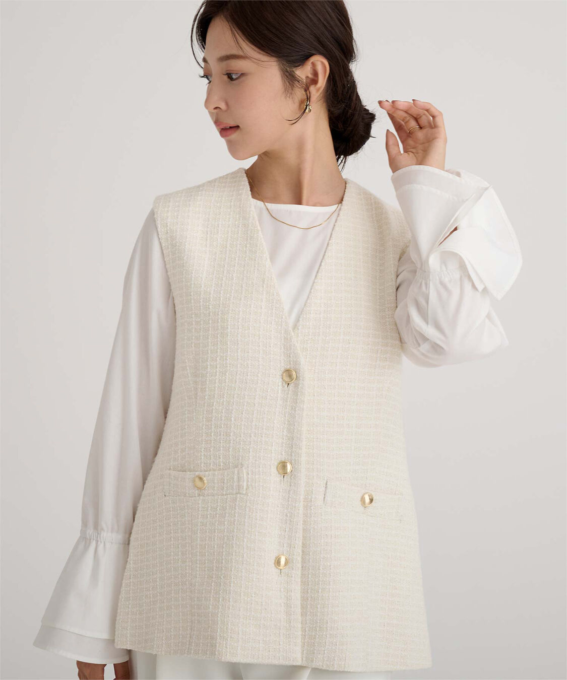 ur's「ツイードジレベスト」|ベスト・ジレ|