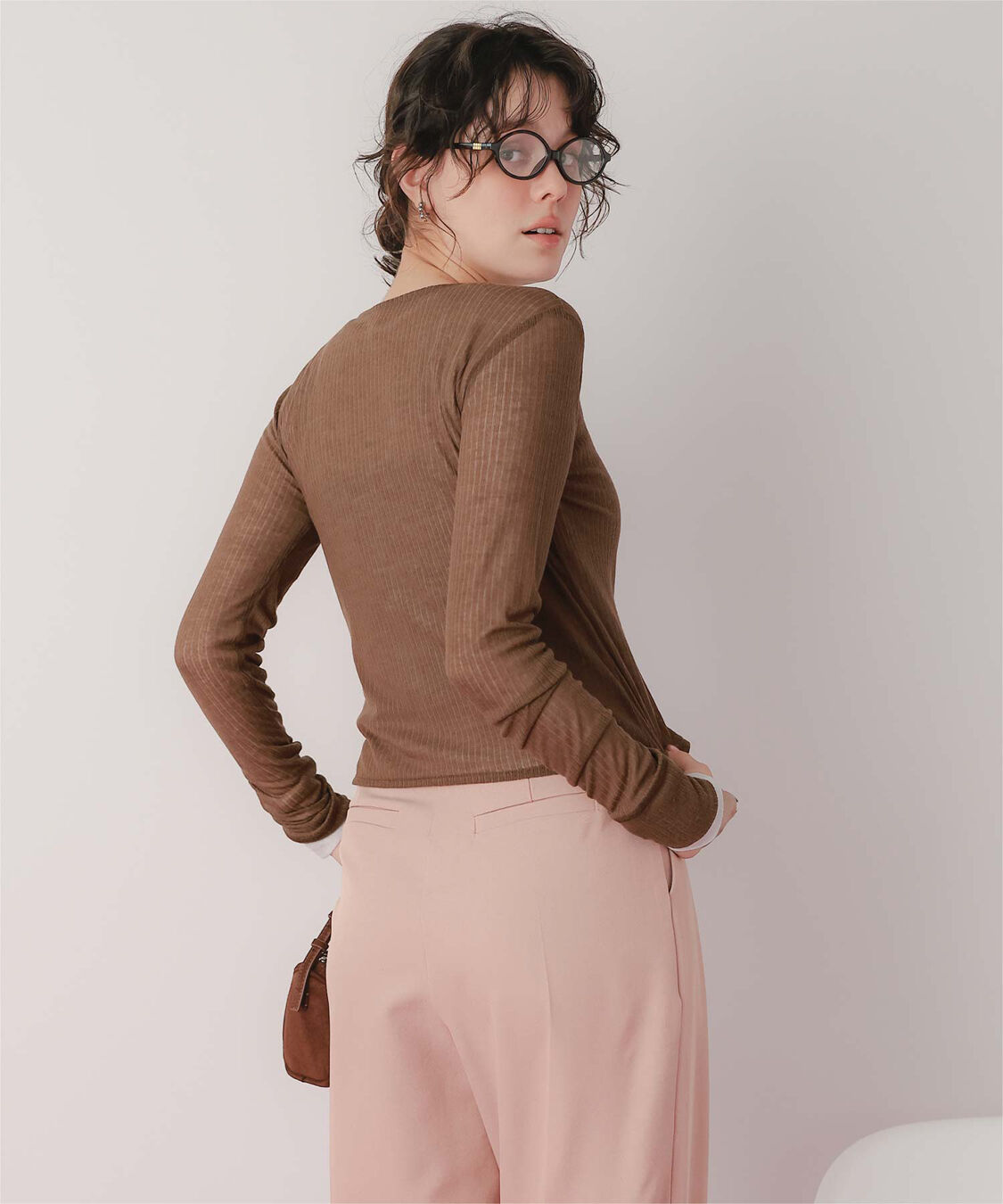 titivate「シアーテレコカーディガン」|ニット・セーター|