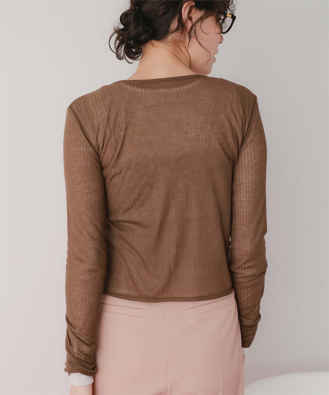 titivate「シアーテレコカーディガン」|ニット・セーター|