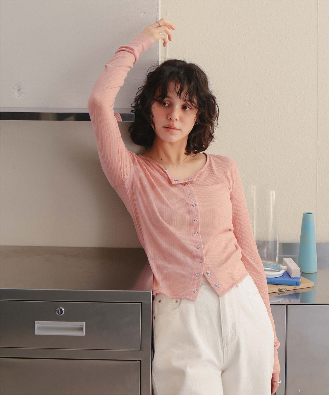 titivate「シアーテレコカーディガン」|ニット・セーター|