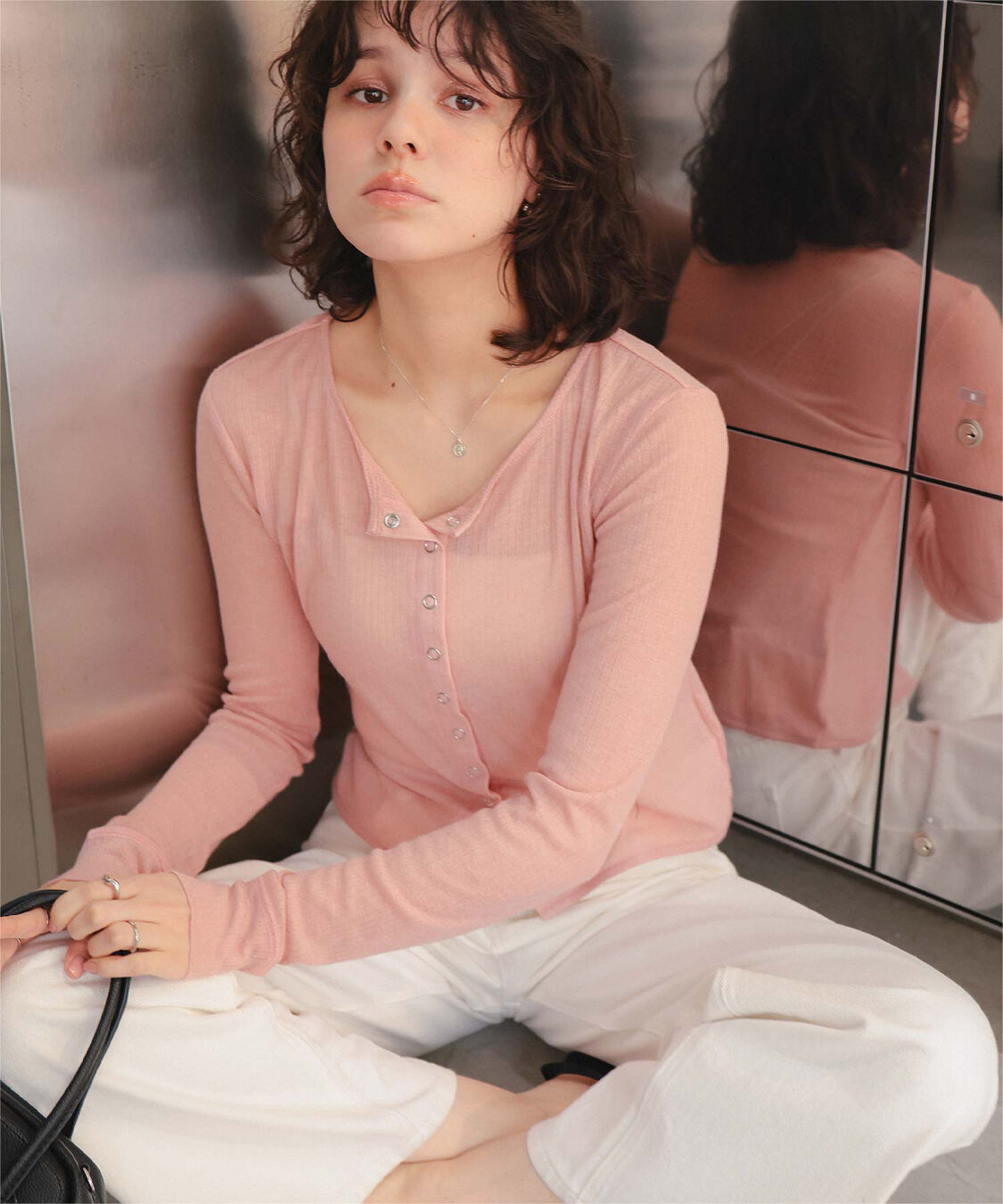 titivate「シアーテレコカーディガン」|ニット・セーター|