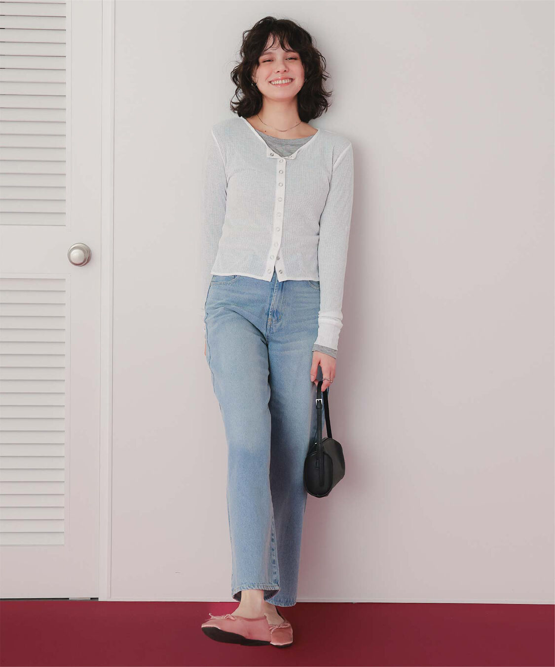 titivate「シアーテレコカーディガン」|ニット・セーター|