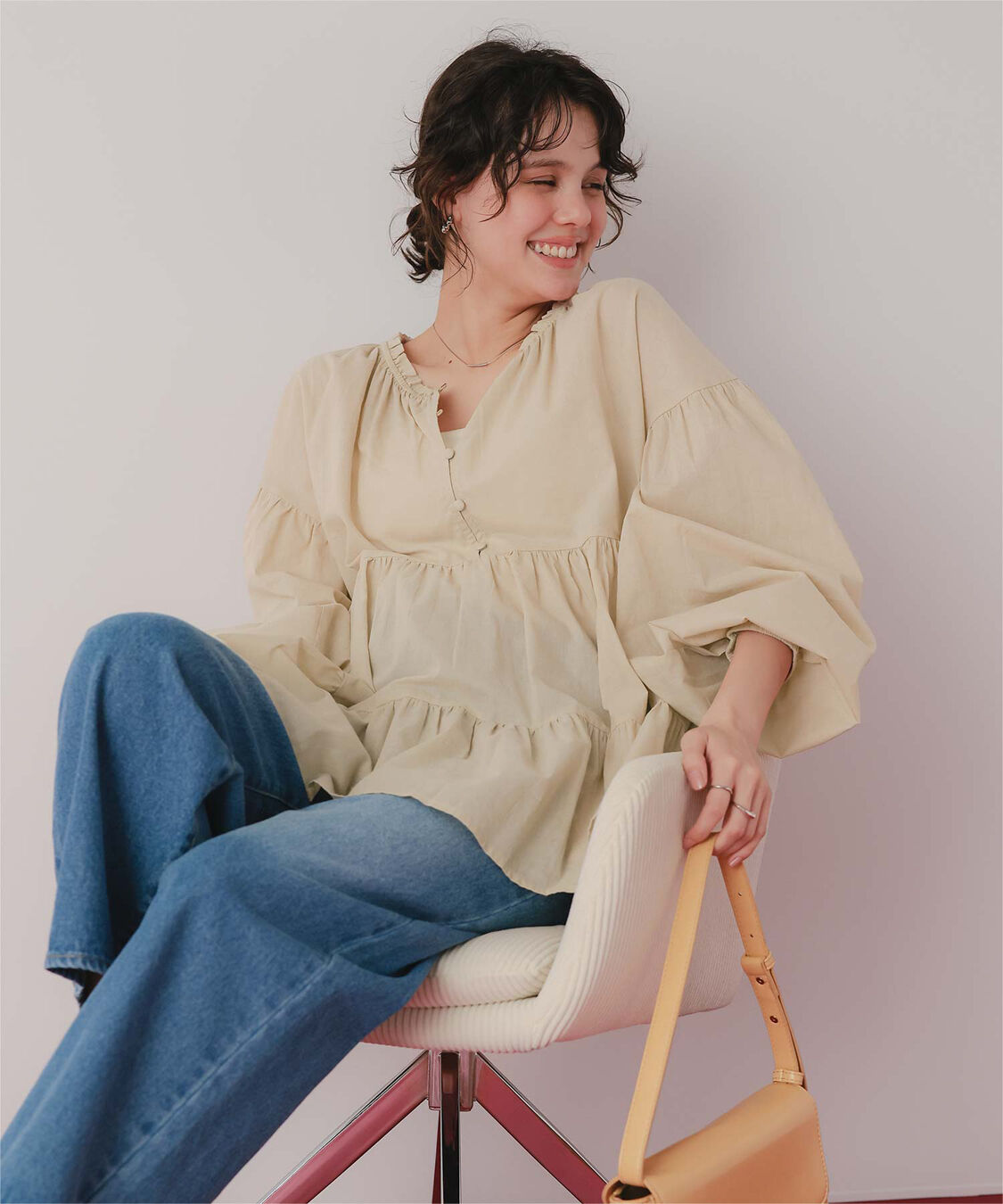 titivate「コットンボイルティアードチュニック/トップス」|シャツ・ブラウス|