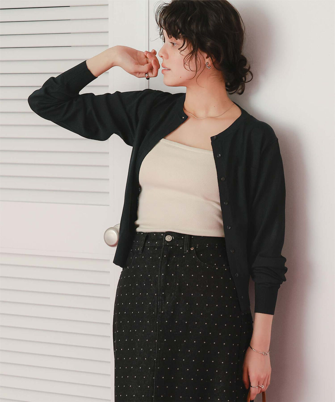 titivate「UVケアコンパクトニットカーディガン」|ニット・セーター|