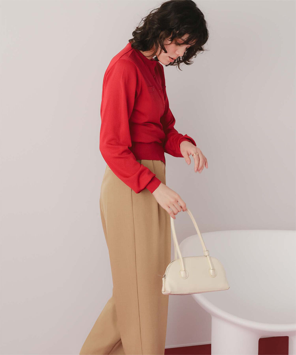 titivate「UVケアコンパクトニットカーディガン」|ニット・セーター|