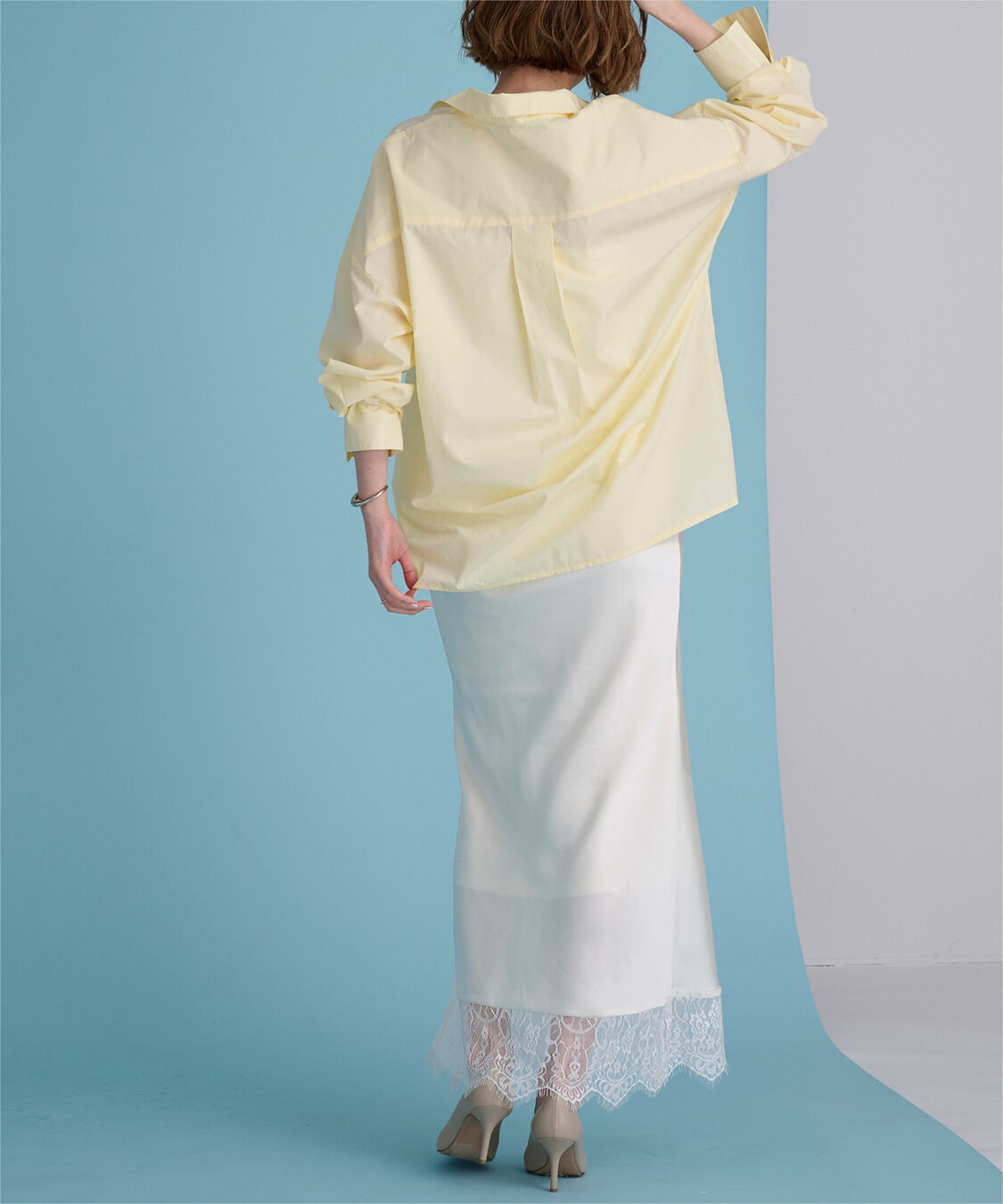 ur's「レースサテンマーメイドスカート」|スカート|