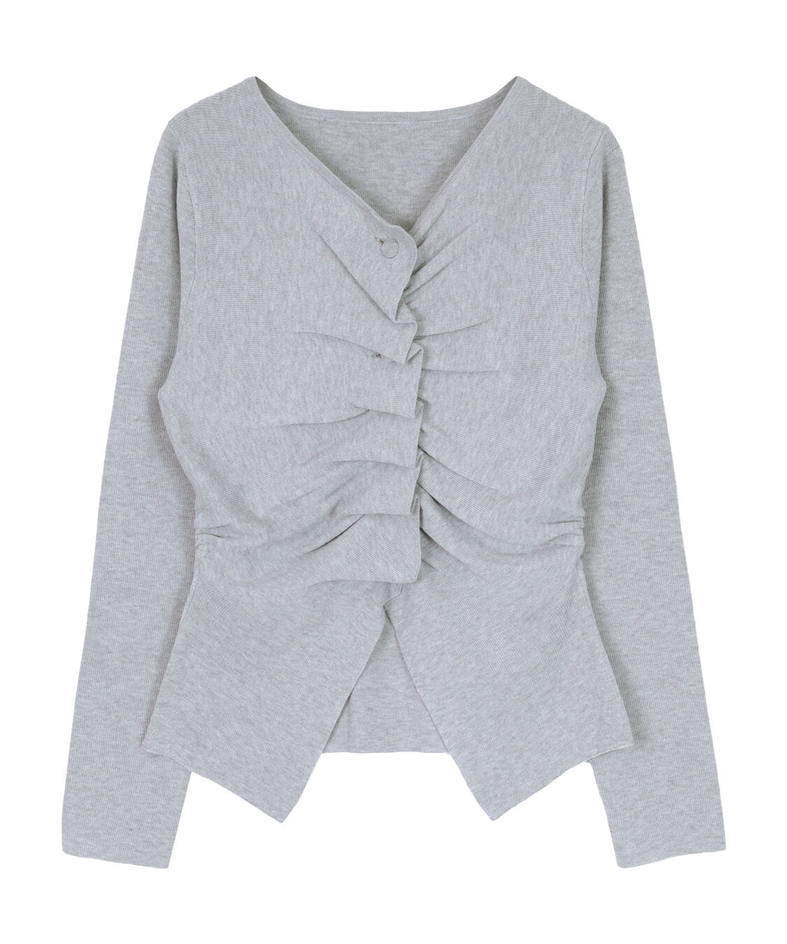 miette「フロントギャザーボタンニット」|ニット・セーター|