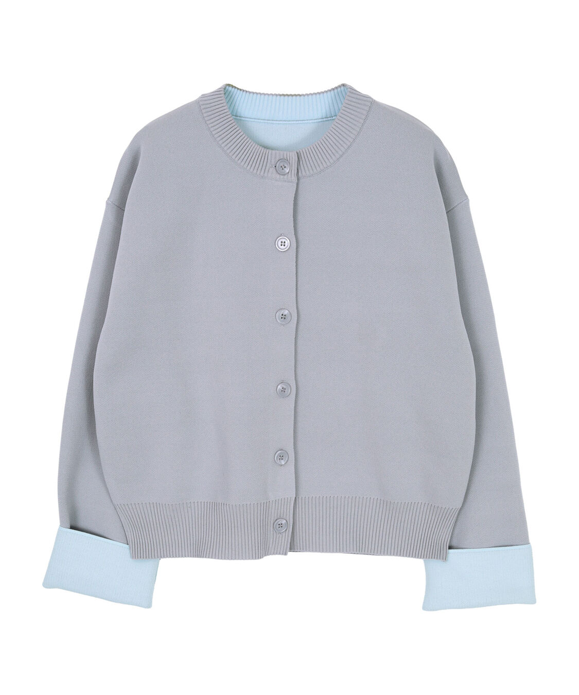 miette「バイカラーデザインニットカーディガン」|カーディガン|