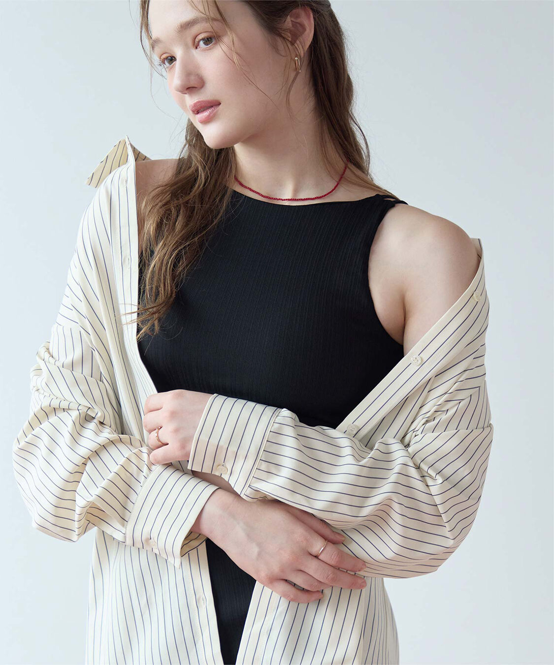 SEA DRESS「ウエストマークデザインシャツ/ラッシュガード」|ビキニトップス|