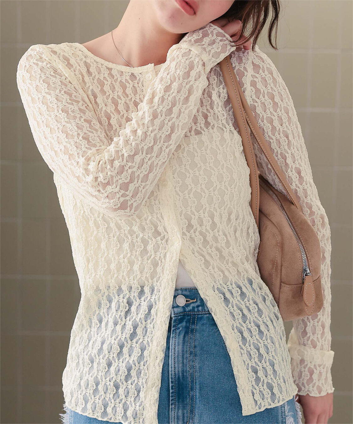 titivate「前後2wayアソートカットカーディガン」|カーディガン|