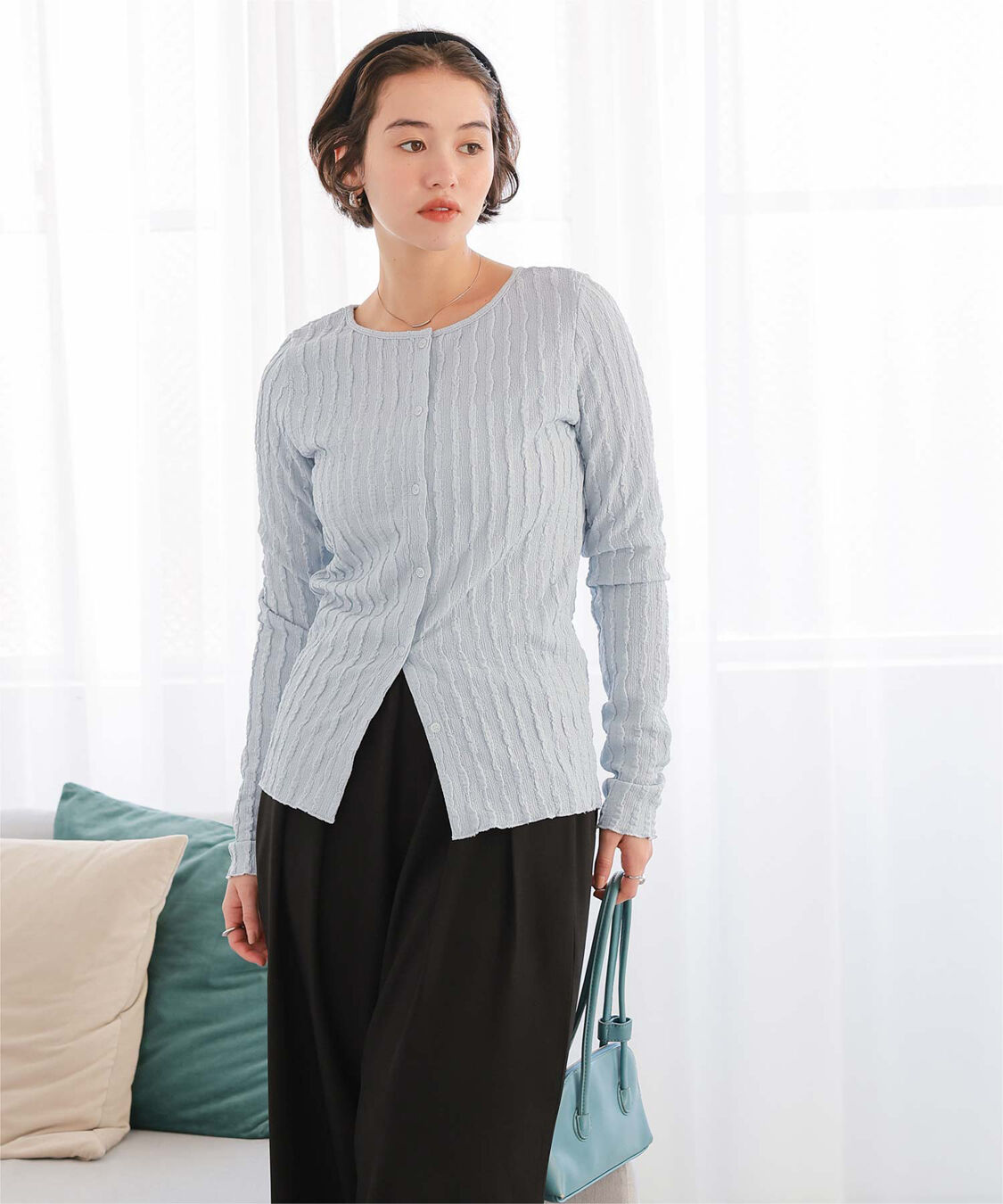 titivate「前後2wayアソートカットカーディガン」|カーディガン|