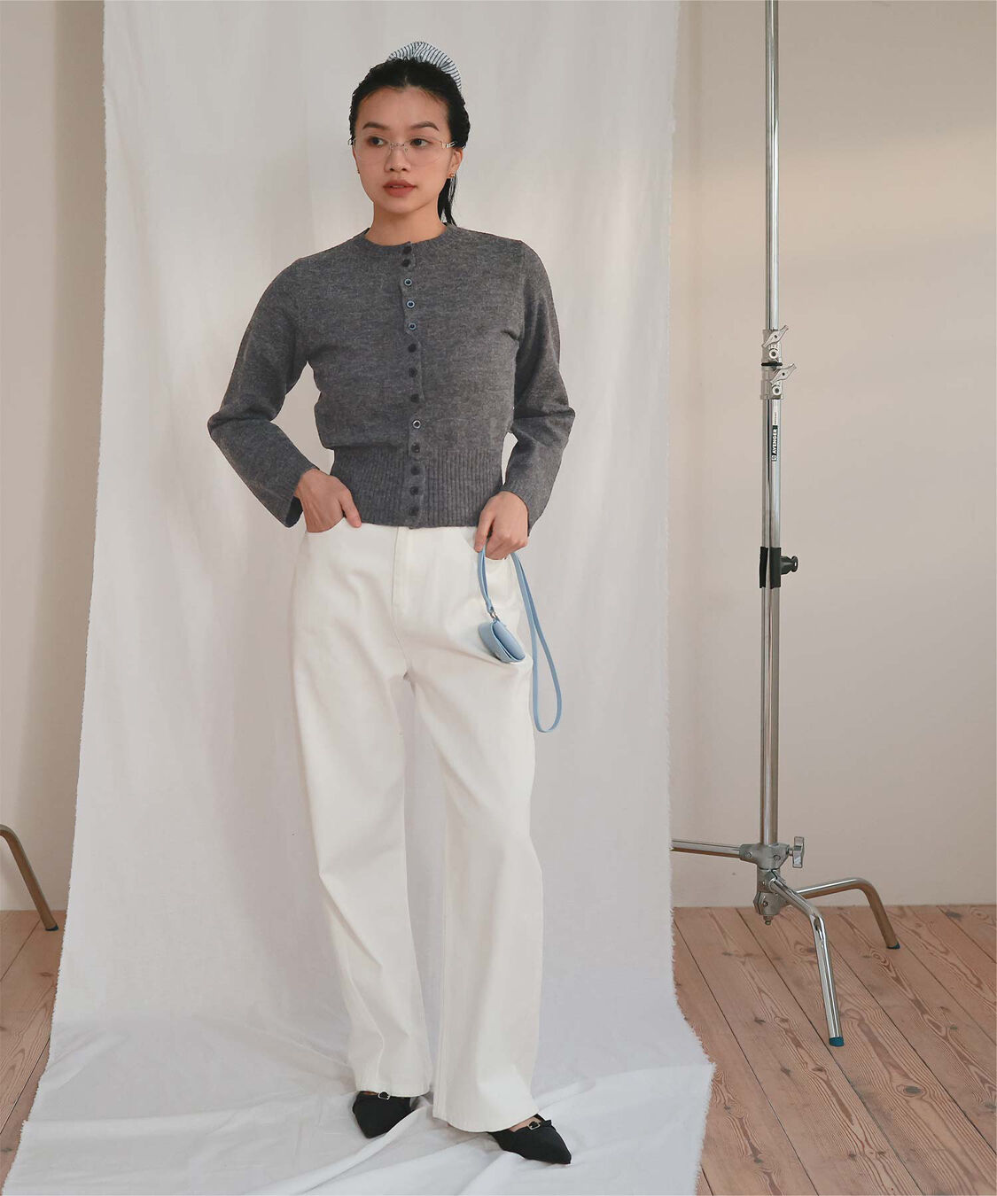 miette「メニーボタンニットカーディガン」|ニット・セーター|