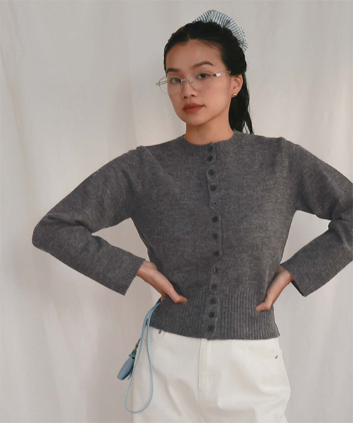 miette「メニーボタンニットカーディガン」|ニット・セーター|