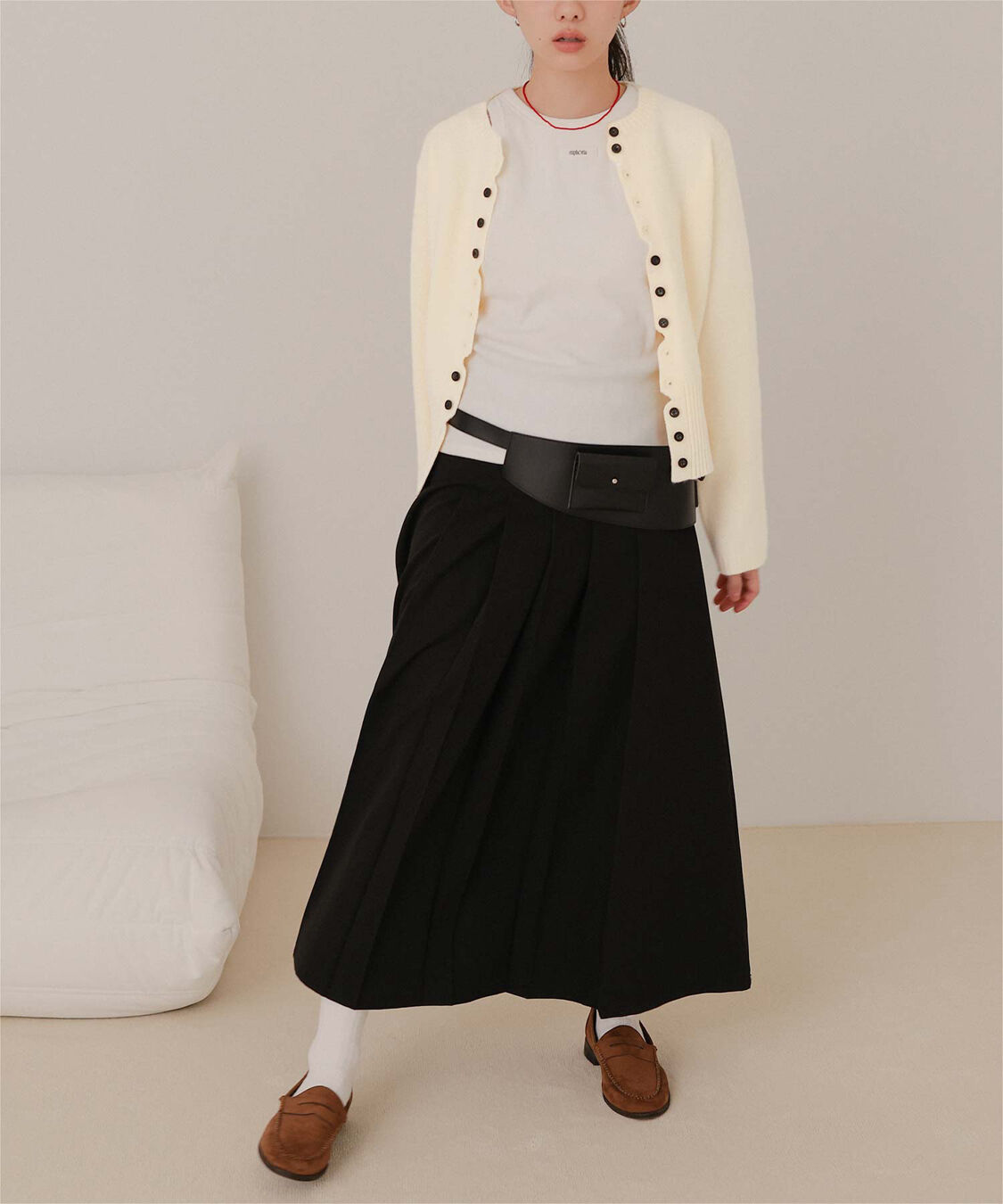 miette「メニーボタンニットカーディガン」|ニット・セーター|