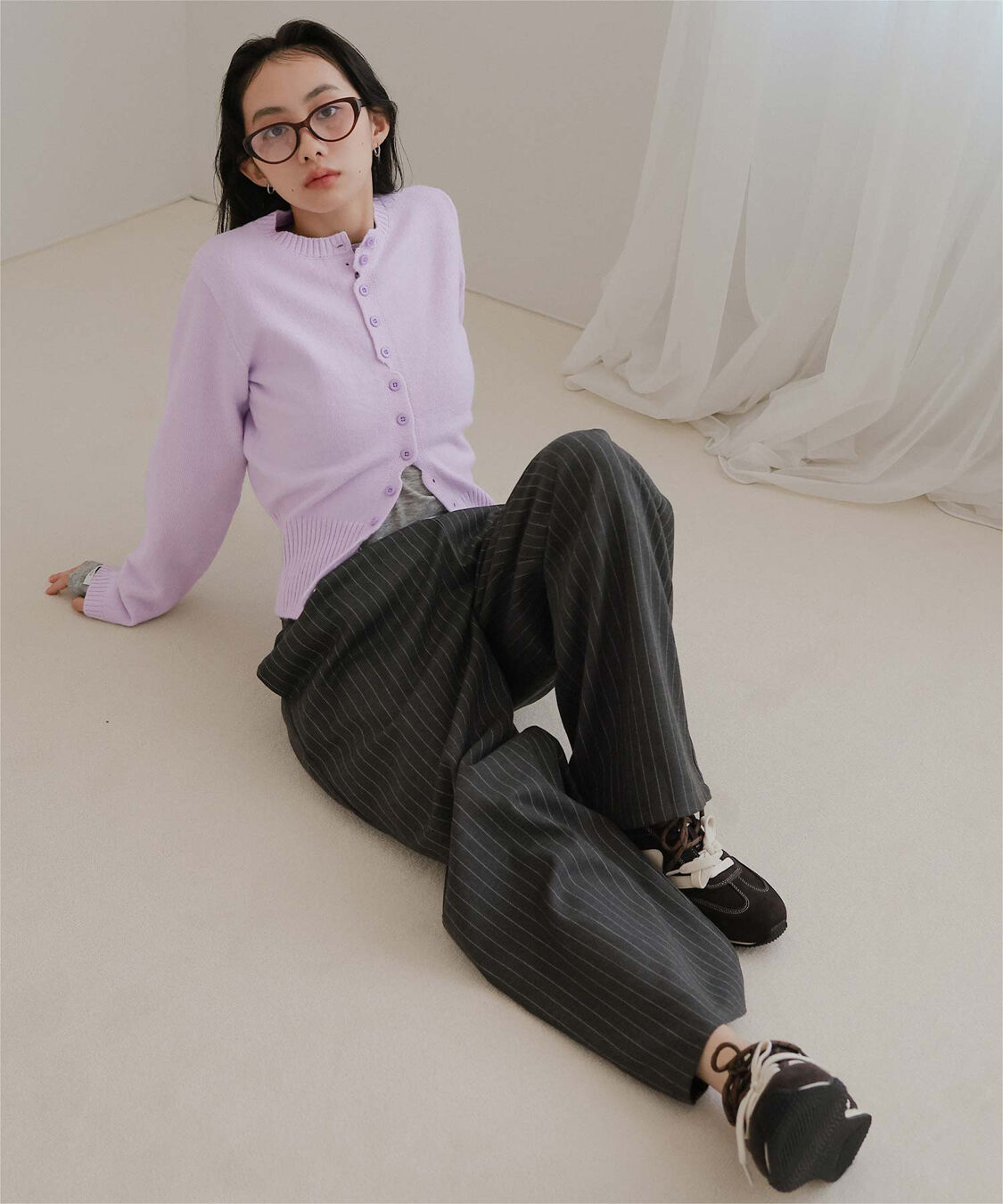 miette「メニーボタンニットカーディガン」|ニット・セーター|