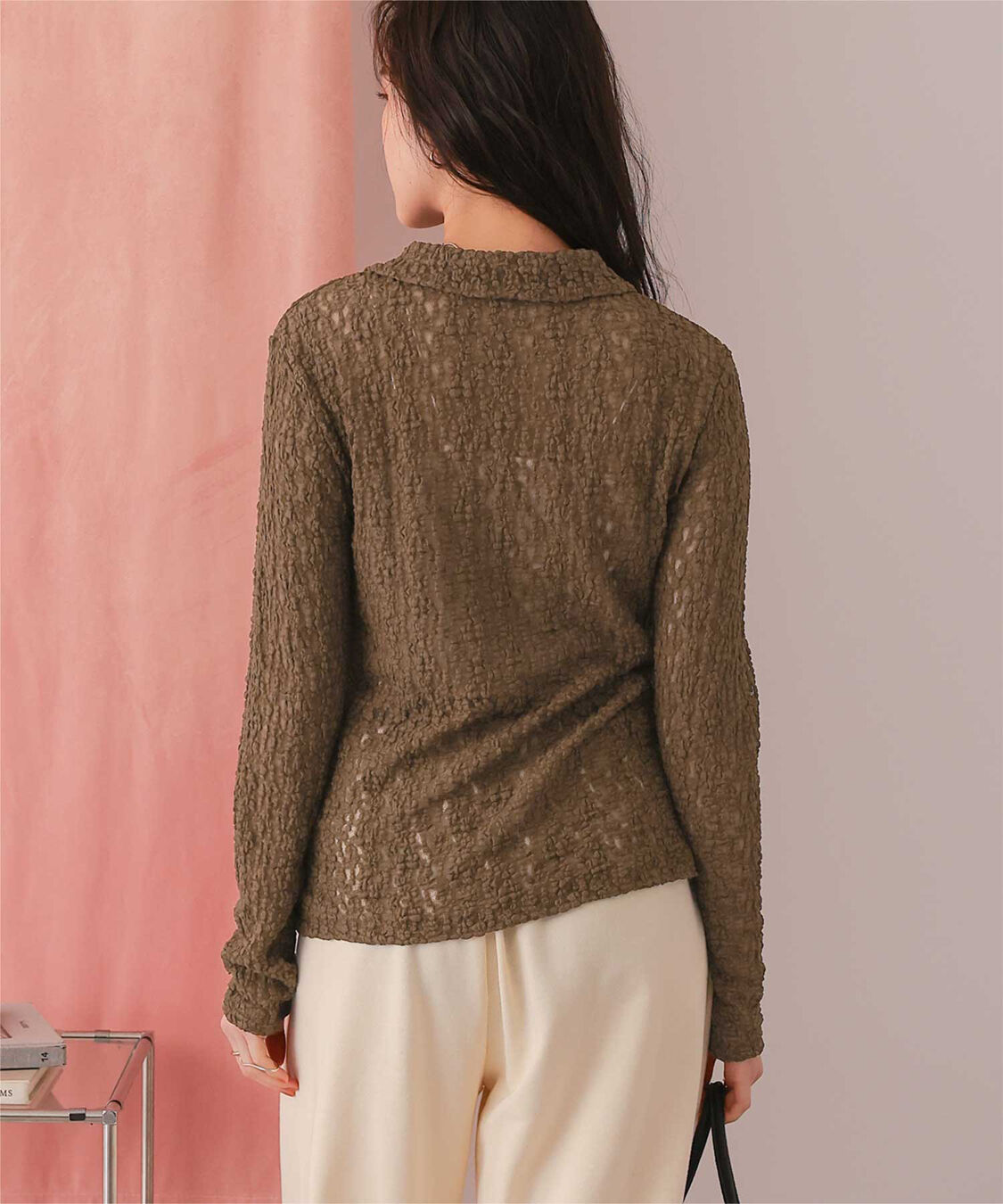 titivate「レースコンパクトシャツ」|シャツ・ブラウス|