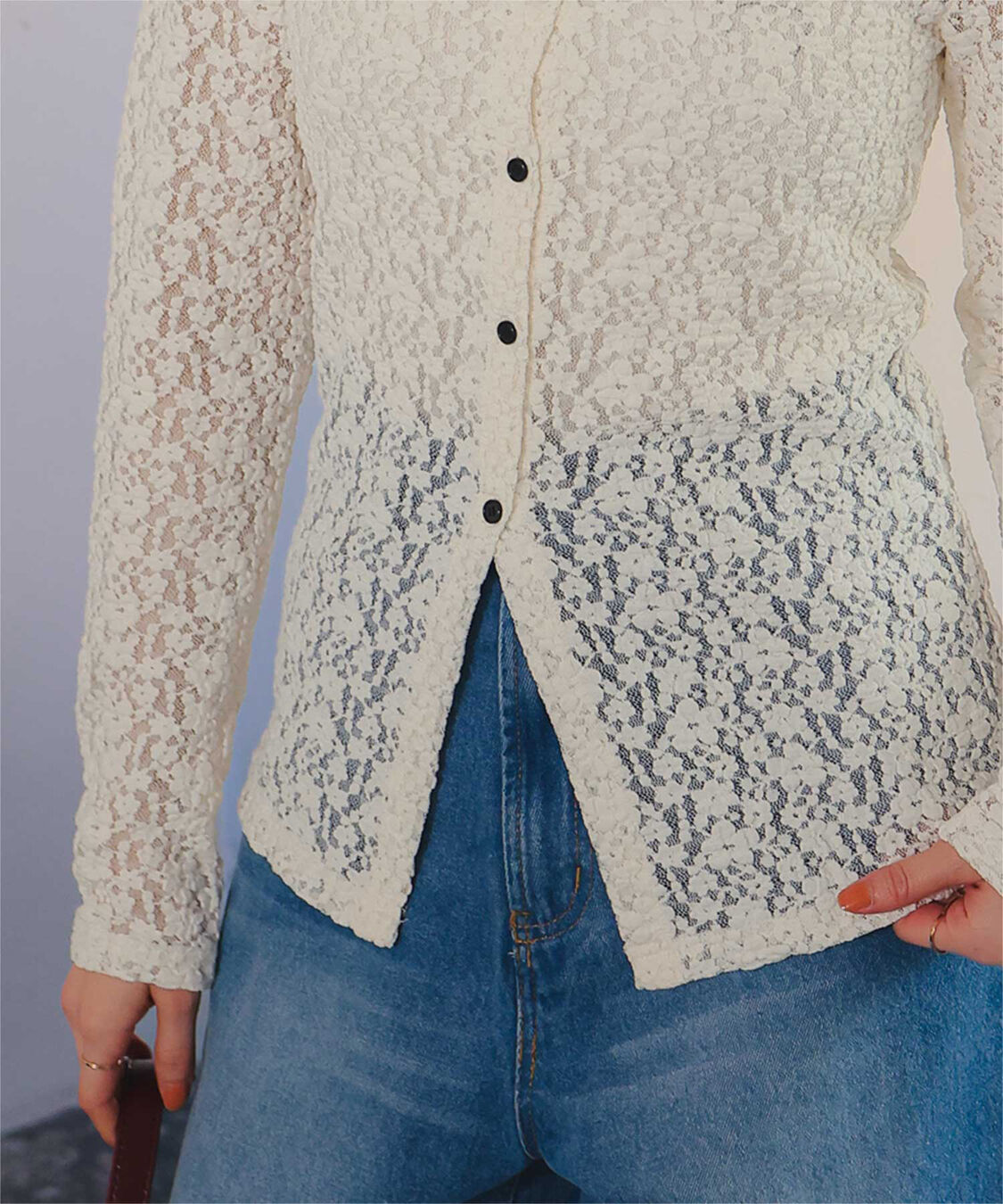 titivate「レースコンパクトシャツ」|シャツ・ブラウス|