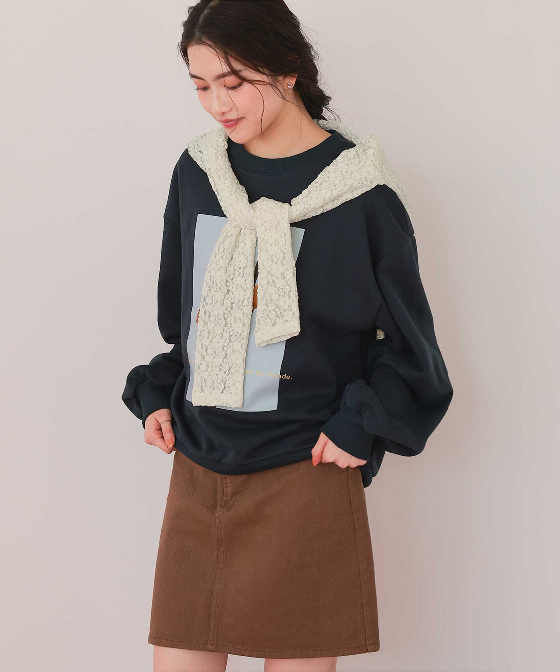 titivate「レースコンパクトシャツ」|シャツ・ブラウス|