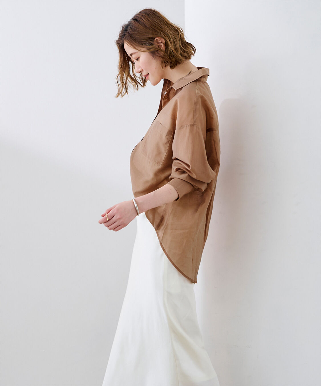 ur's「ダブルポケットシアーシャツ」|シャツ・ブラウス|