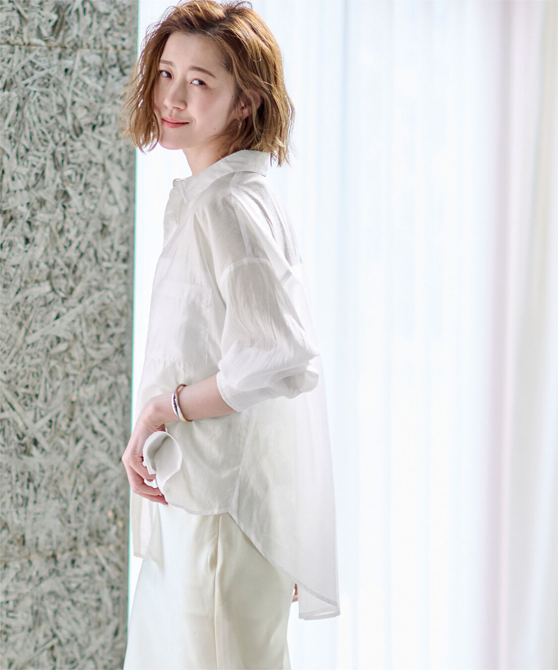 ur's「ダブルポケットシアーシャツ」|シャツ・ブラウス|