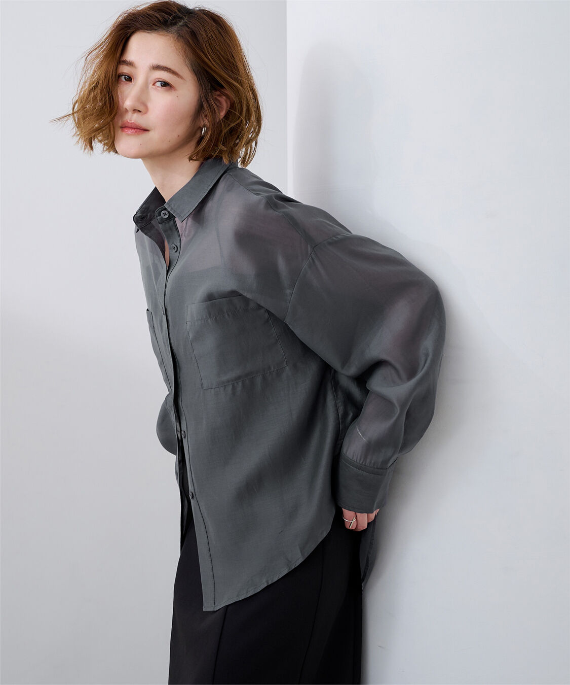 ur's「ダブルポケットシアーシャツ」|シャツ・ブラウス|