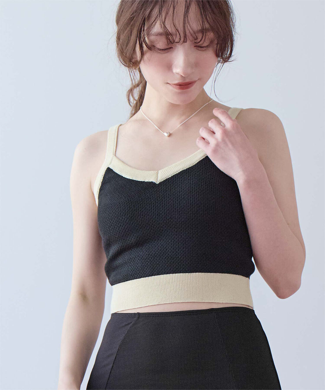 SEA DRESS「Vネックシンプルデザインニットビキニ/水着」|ビキニ|