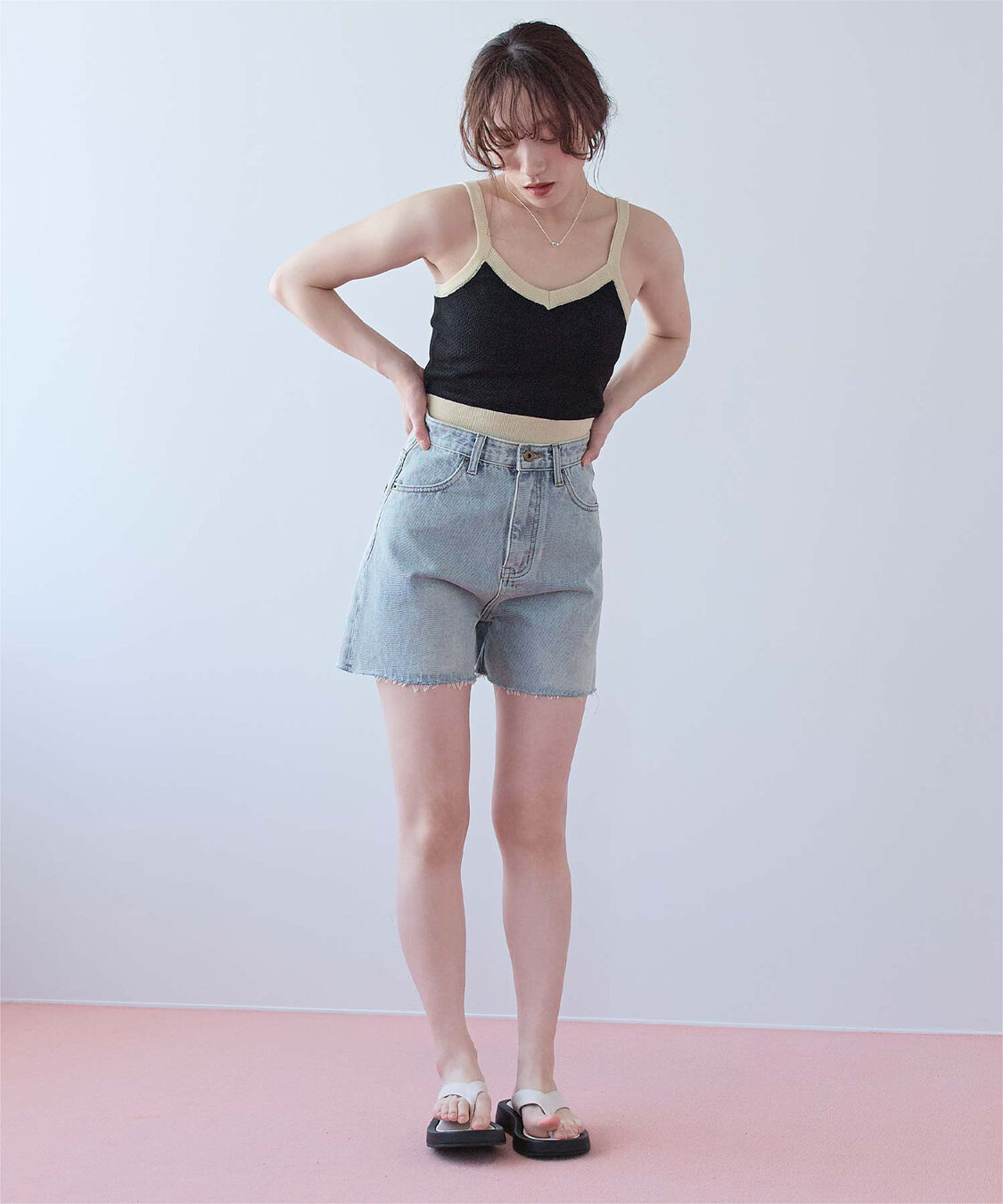 SEA DRESS「Vネックシンプルデザインニットビキニ/水着」|ビキニ|