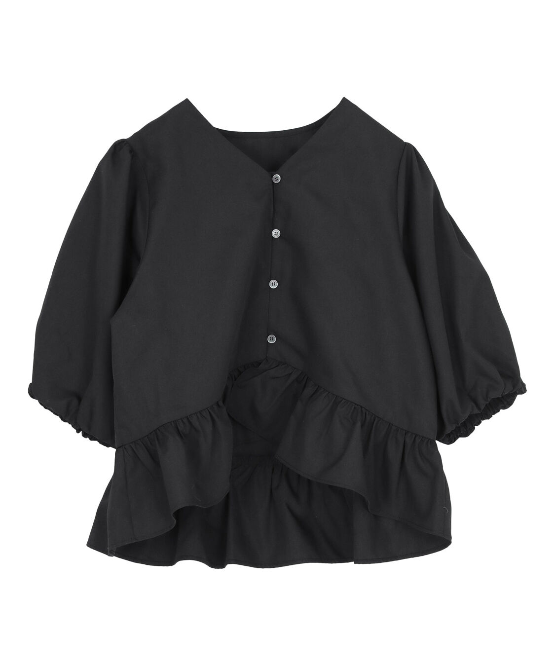 titivate「ペプラムギャザーパフスリーブブラウス」|シャツ・ブラウス|