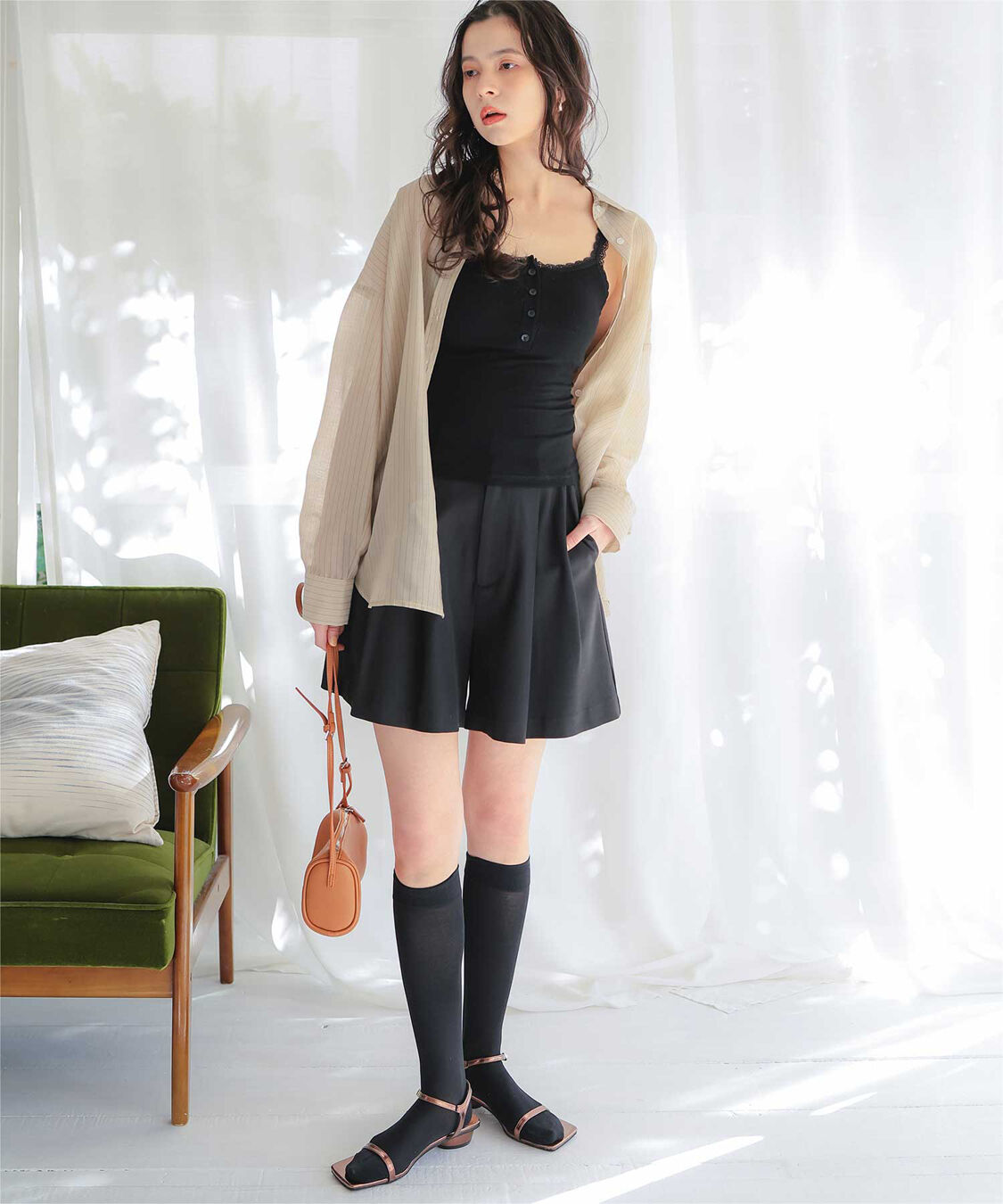 titivate「シアーストライプシャツ」|シャツ・ブラウス|