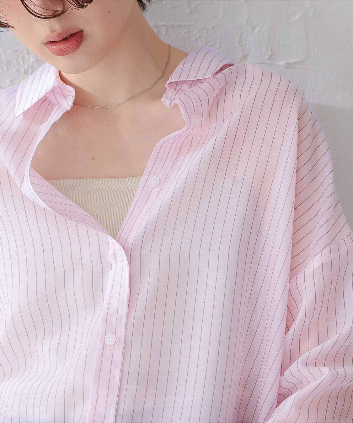 titivate「シアーストライプシャツ」|シャツ・ブラウス|