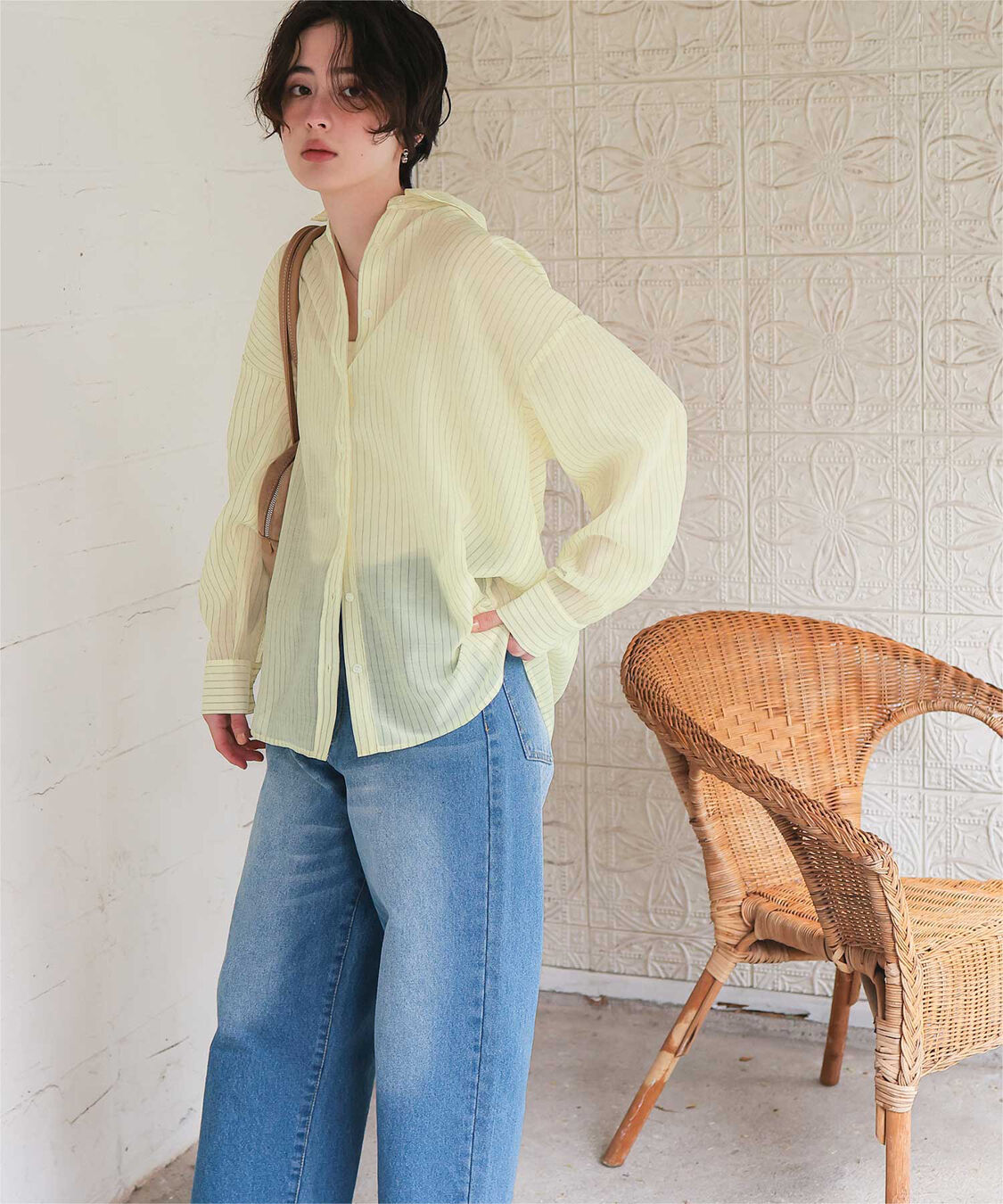 titivate「シアーストライプシャツ」|シャツ・ブラウス|