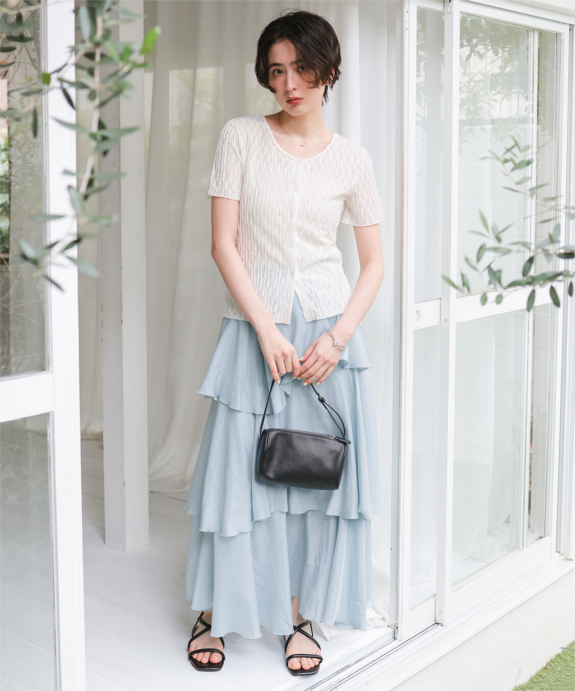 titivate「ランダムヘムティアードスカート」|スカート|