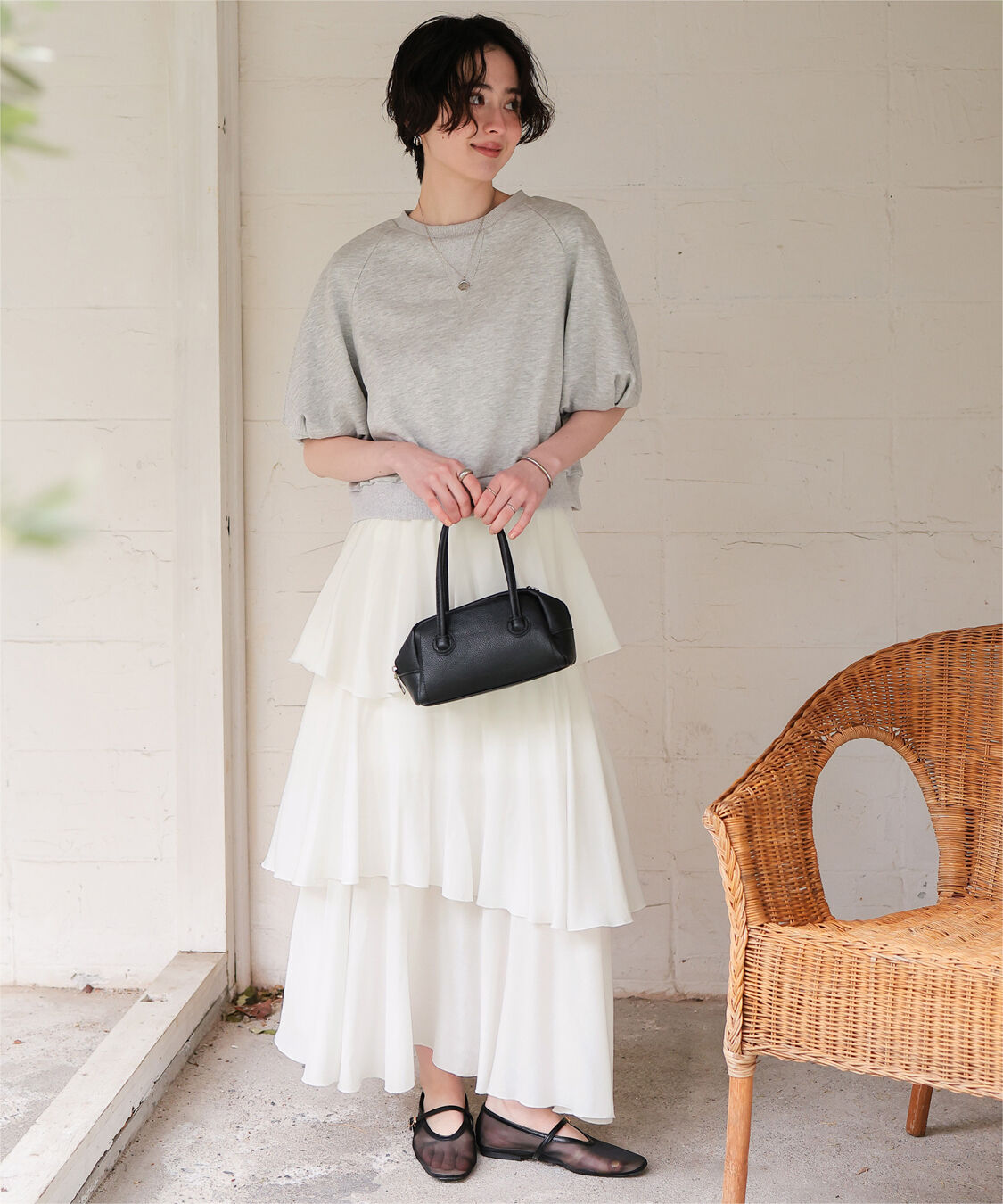 titivate「ランダムヘムティアードスカート」|スカート|