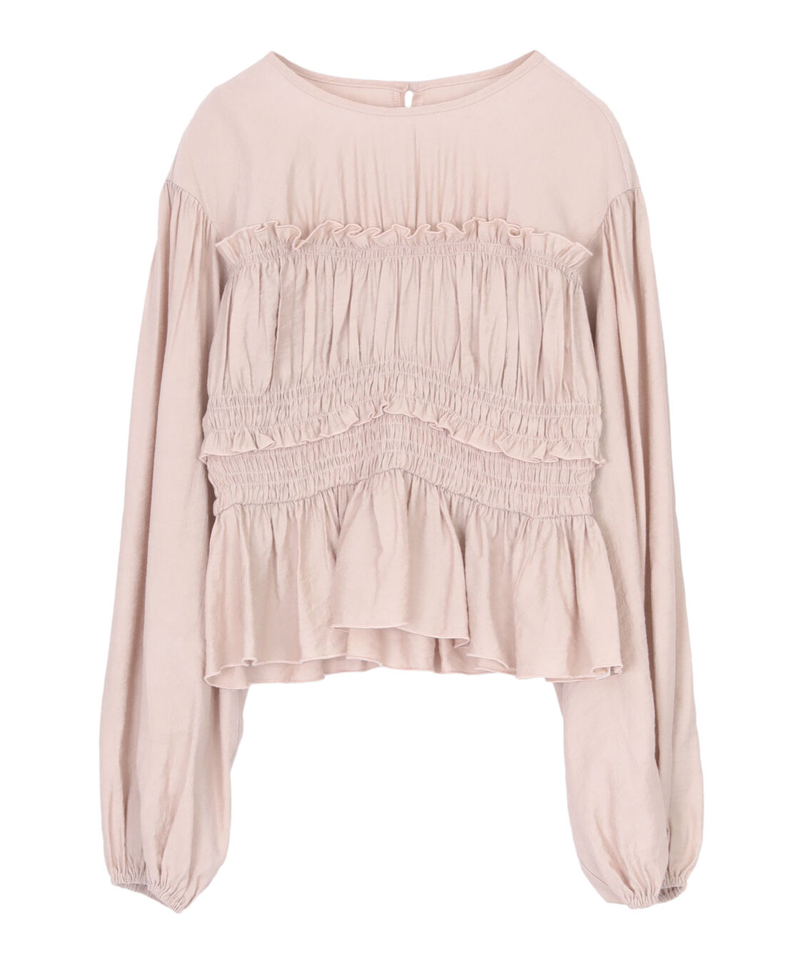 titivate「【赤埴奈津子さんコラボアイテム】シャーリングデザイントップス」|シャツ・ブラウス|