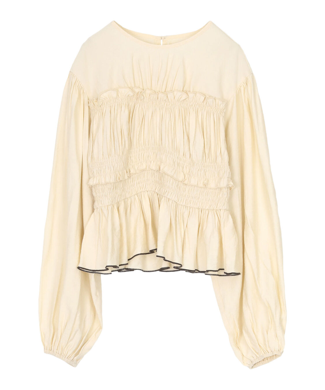 titivate「【赤埴奈津子さんコラボアイテム】シャーリングデザイントップス」|シャツ・ブラウス|