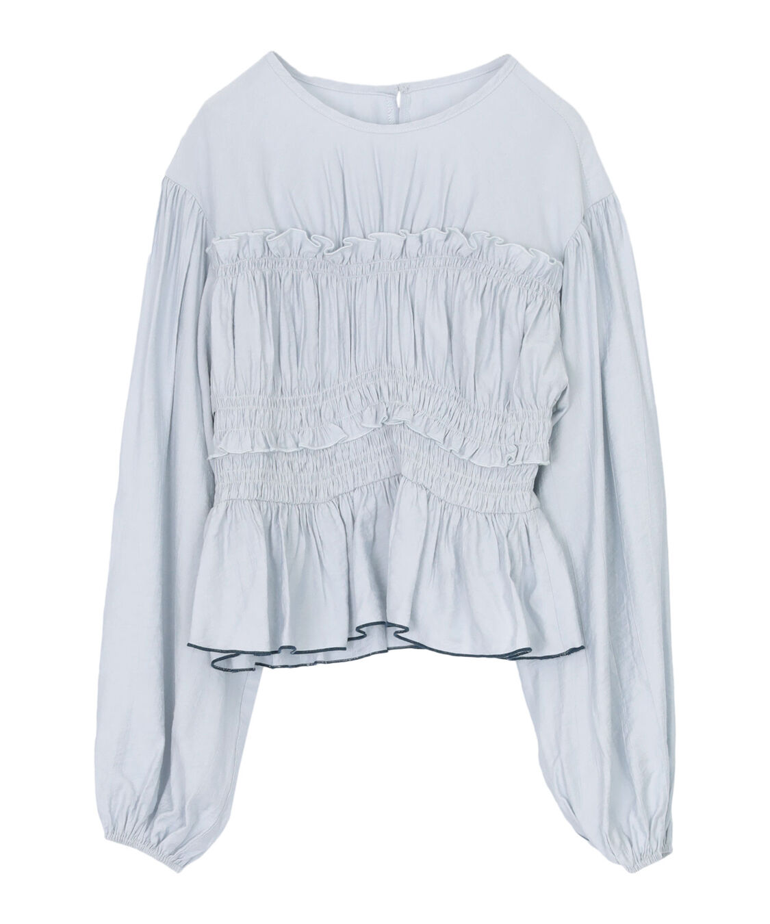 titivate「【赤埴奈津子さんコラボアイテム】シャーリングデザイントップス」|シャツ・ブラウス|