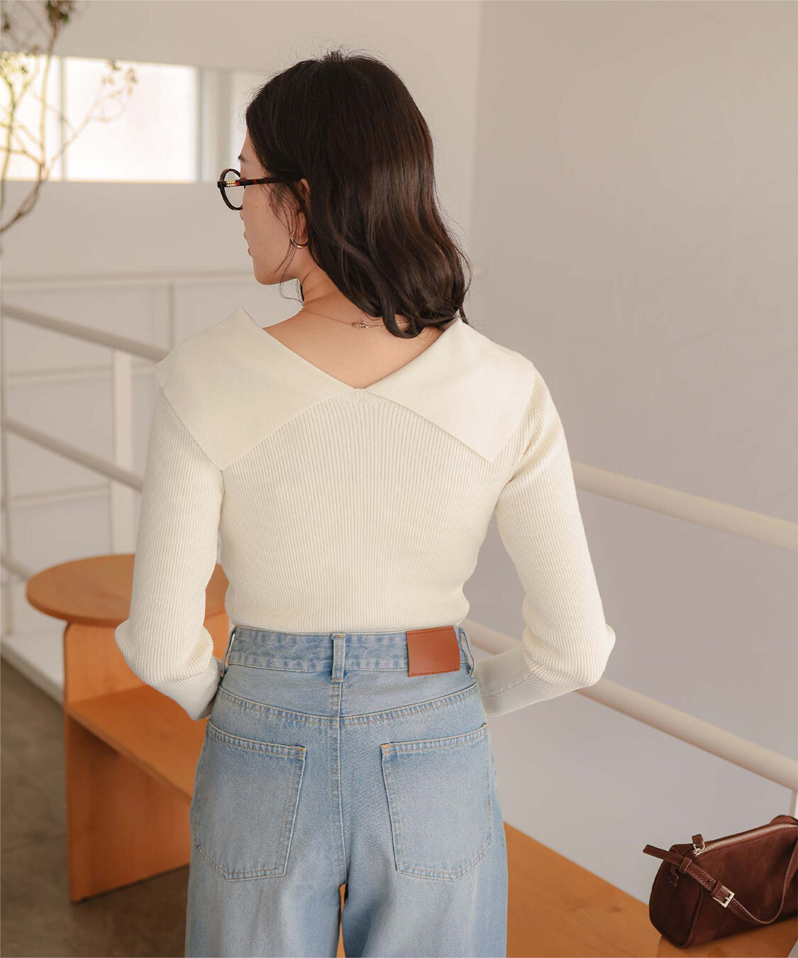 titivate「UVケア/抗ピルビッグカラーリブニット」|ニット・セーター|