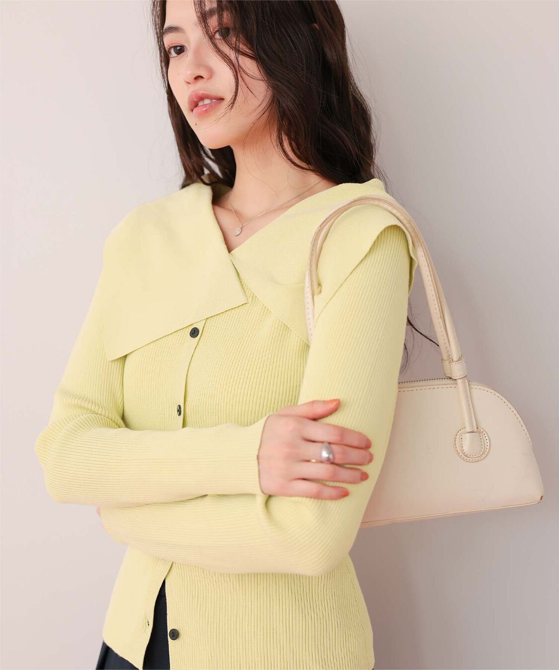 titivate「UVケア/抗ピルビッグカラーリブニット」|ニット・セーター|