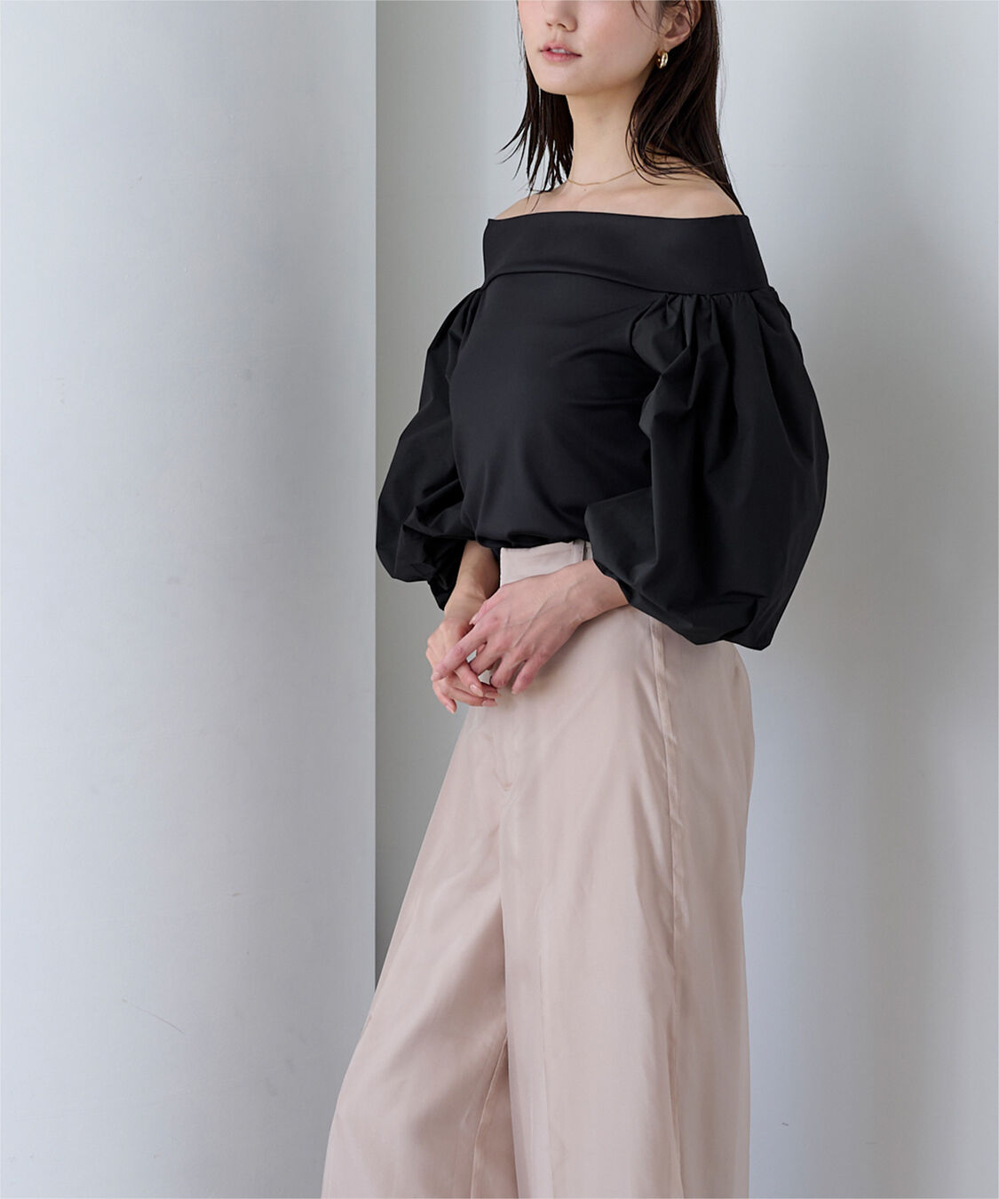 ur's「バルーンスリーブオフショルブラウス」|シャツ・ブラウス|