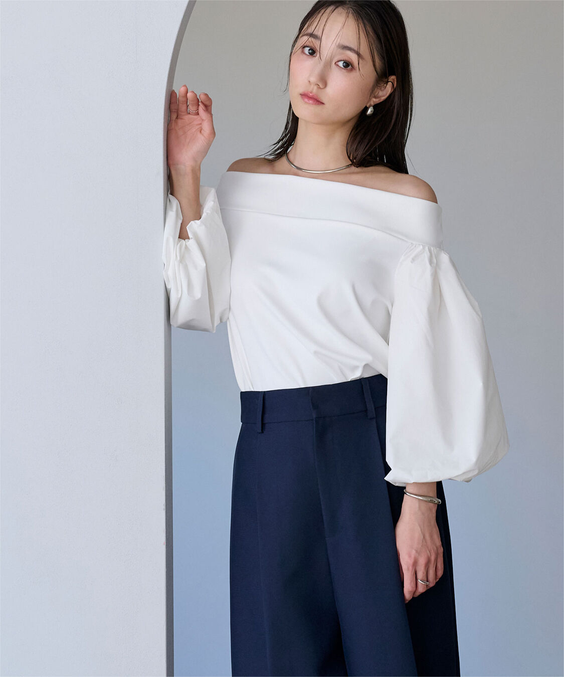 ur's「バルーンスリーブオフショルブラウス」|シャツ・ブラウス|