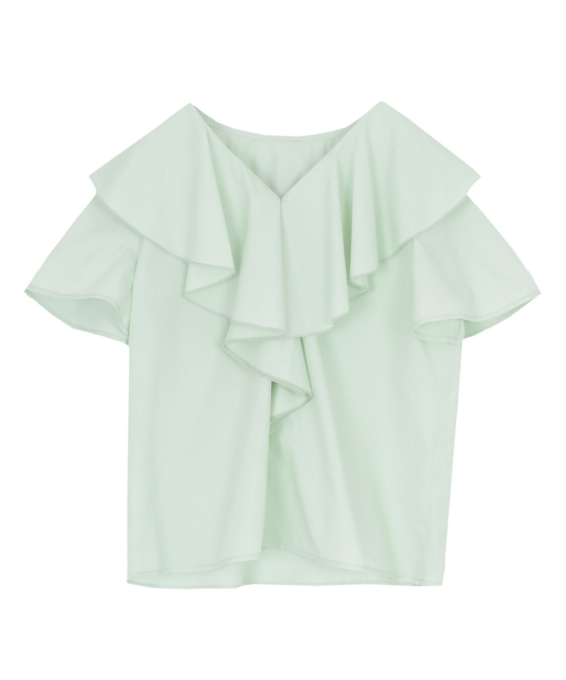 ur's「フリルVネックブラウス」|シャツ・ブラウス|