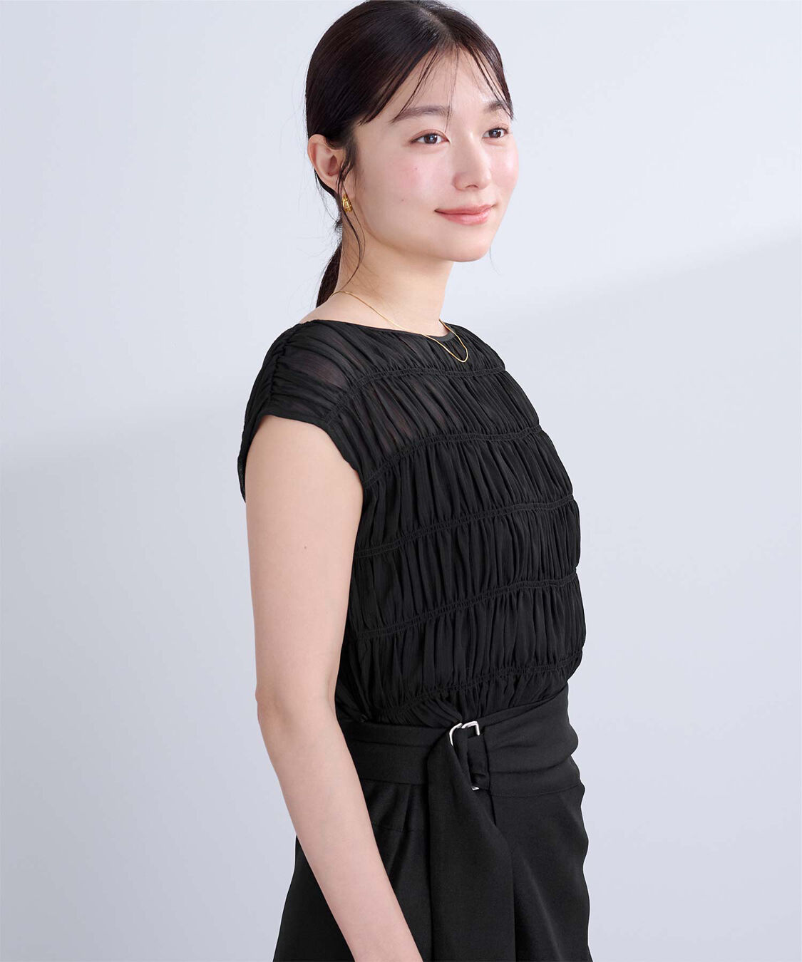 ur's「ノースリーブシャーリングブラウス」|シャツ・ブラウス|