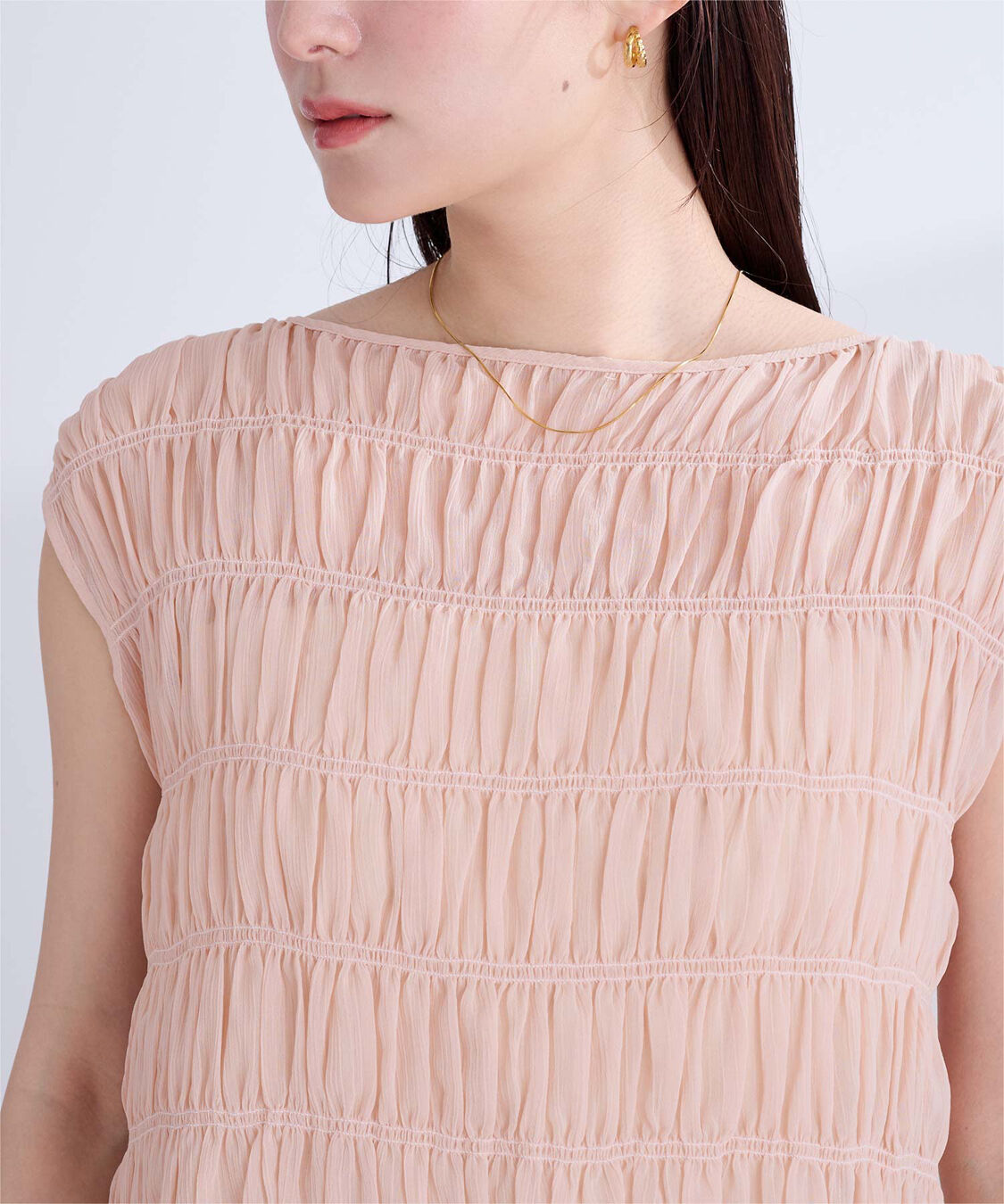 ur's「ノースリーブシャーリングブラウス」|シャツ・ブラウス|