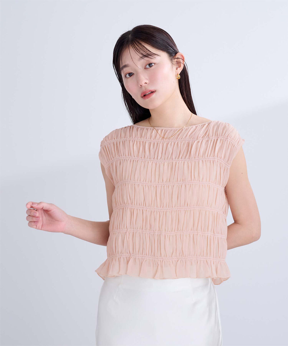 ur's「ノースリーブシャーリングブラウス」|シャツ・ブラウス|