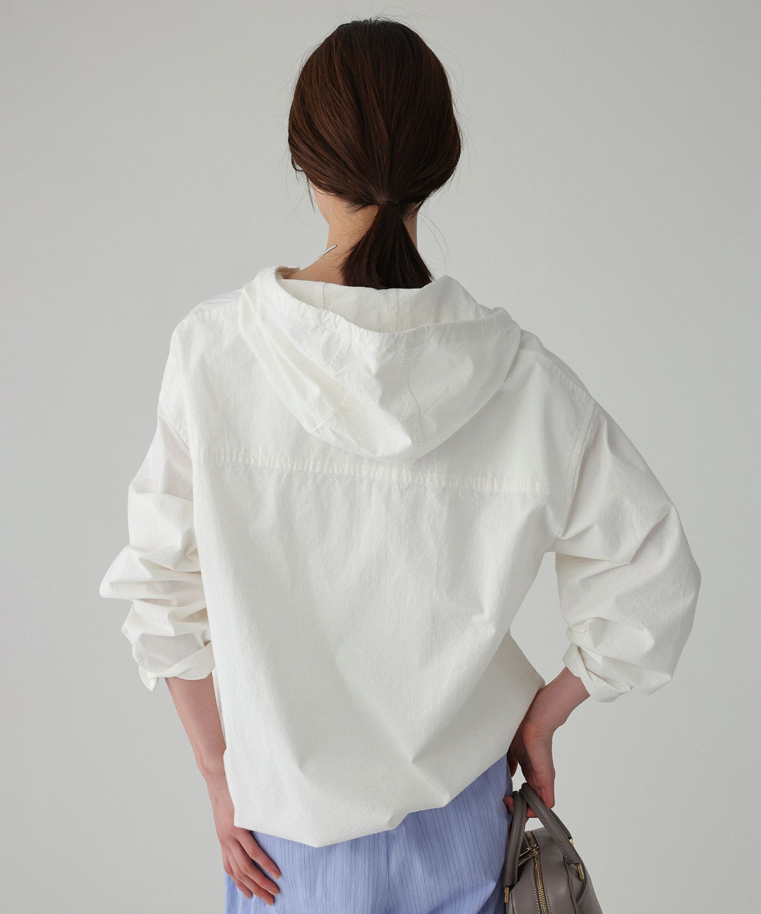 BABYLONE「フード付きシャツプルオーバー」|シャツ・ブラウス|