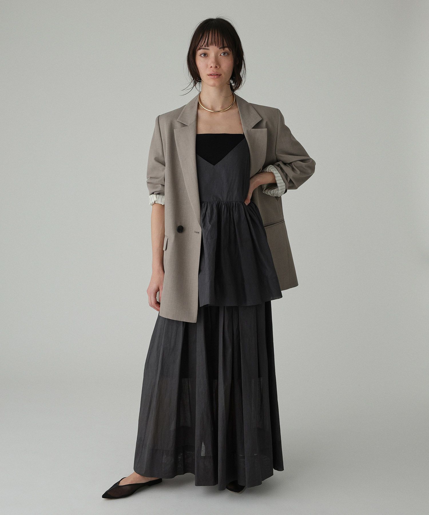 BABYLONE「シアーオーガンスカート」|スカート|